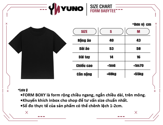 SIZE YUNO BABYTEE