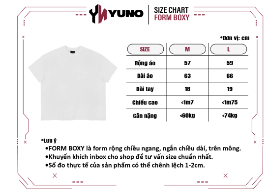 SIZE YUNO WHITE