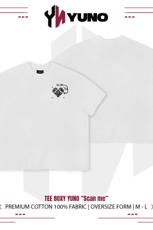 Áo thun boxy YUNO “Scan me” 01