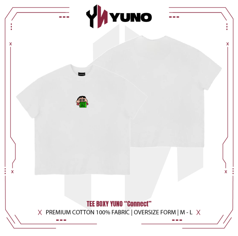 Áo thun boxy YUNO “Connect” 01