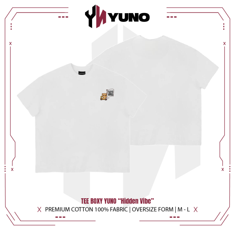 Áo thun boxy YUNO “Hidden Vibe” 01