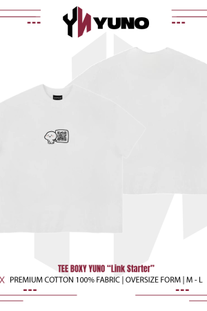 Áo thun boxy YUNO “Link Starter” 01