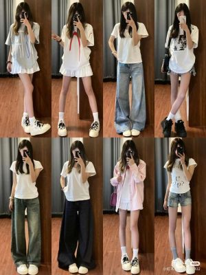 Một số phối với mẫu áo thun babytee thời trang