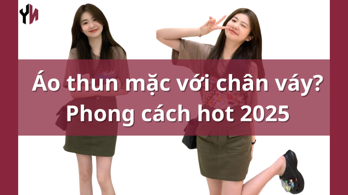 áo thun mặc với chân váy (4)