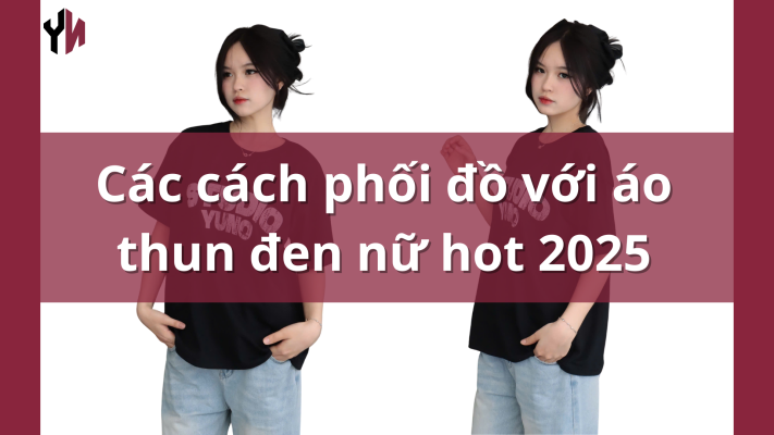 cách phối đồ với áo thun đen nữ (4)