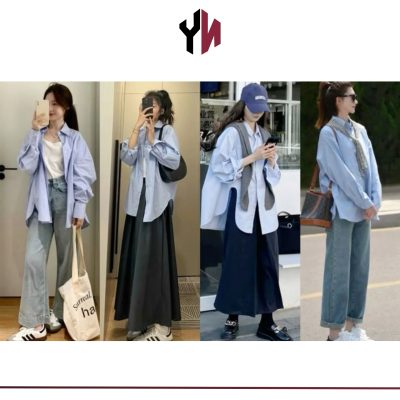 phối đồ với áo sơ mi khoác ngoài (3)