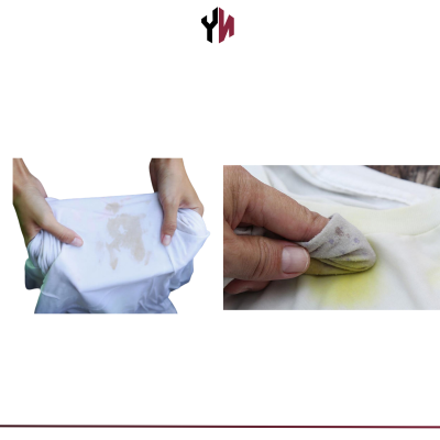Áo thun trắng bị lem màu