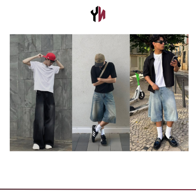 Cách phối áo thun với quần jeans nam 1
