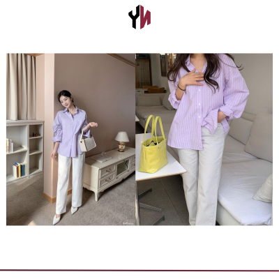 Cách phối đồ với màu tím pastel