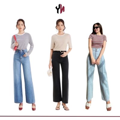 Mix Đồ Với Áo Phông Kẻ Ngang - Sao chép