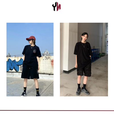 cách phối đồ với áo thun đen nữ (4)