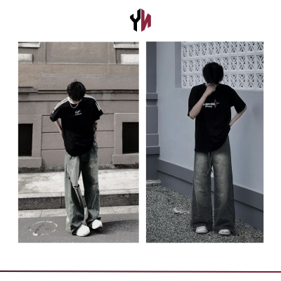 phối đồ nam với quần jean 2